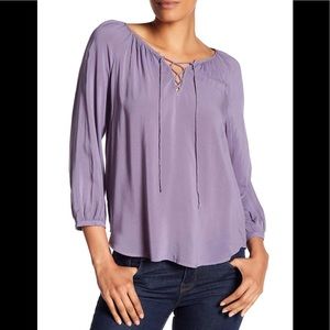 Velvet by Graham Spencer Avalon Lace Up Top